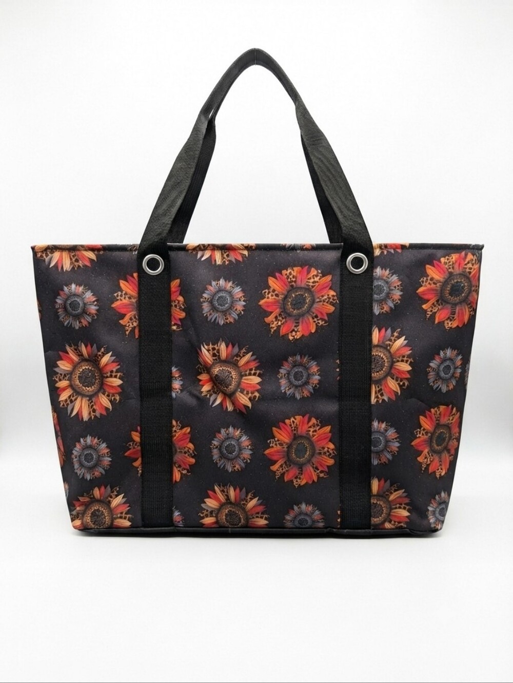Collapsible Tote Bag: FALL SUNFLOWER